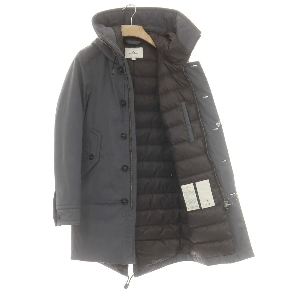 【中古】ピューテリー PEUTEREY ポリエステルコットン フーデッド ダウンコート グレー系【サイズXS】【 状態ランクC 】【 メンズ 】 [DPD]