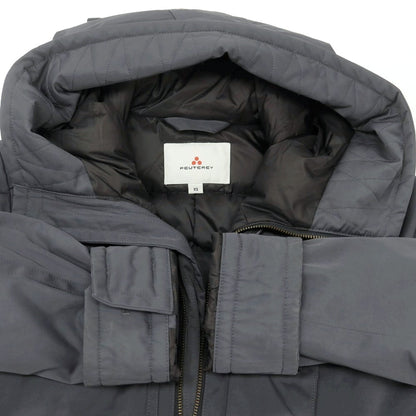 【中古】ピューテリー PEUTEREY ポリエステルコットン フーデッド ダウンコート グレー系【 XS 】【 状態ランクC 】【 メンズ 】