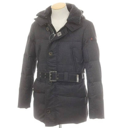 【中古】ピューテリー PEUTEREY ハリケーン フーデッド ダウンコート ブラック【 XS 】【 状態ランクC 】【 メンズ 】