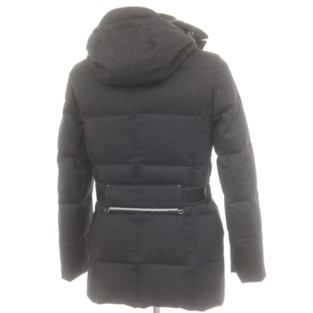 【中古】ピューテリー PEUTEREY ハリケーン フーデッド ダウンコート ブラック【 XS 】【 状態ランクC 】【 メンズ 】