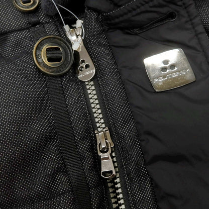 【中古】ピューテリー PEUTEREY ハリケーン フーデッド ダウンコート ブラック【 XS 】【 状態ランクC 】【 メンズ 】