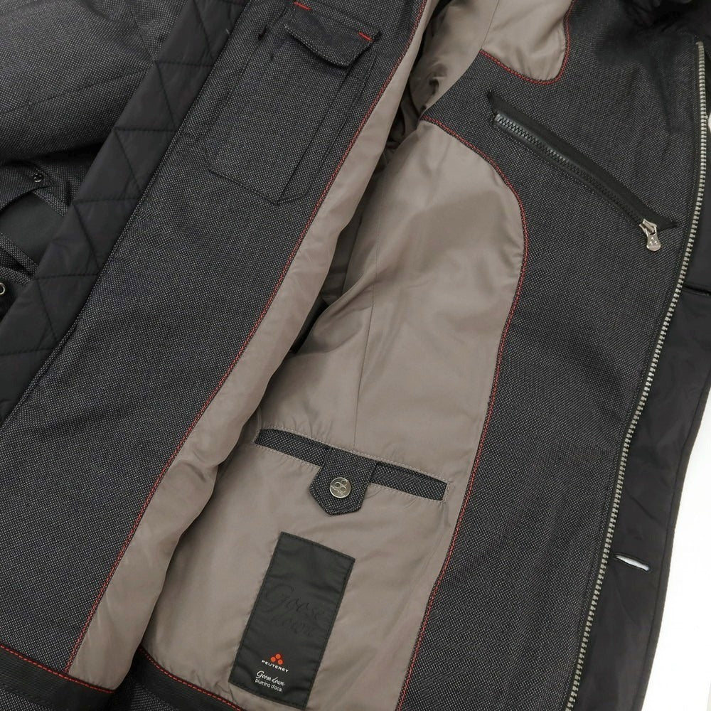 【中古】ピューテリー PEUTEREY ハリケーン フーデッド ダウンコート ブラック【 XS 】【 状態ランクC 】【 メンズ 】