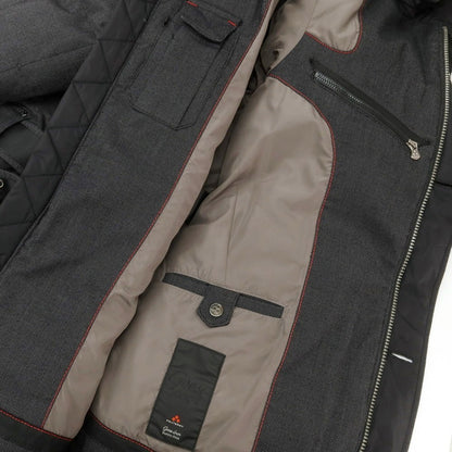 【中古】ピューテリー PEUTEREY ハリケーン フーデッド ダウンコート ブラック【 XS 】【 状態ランクC 】【 メンズ 】