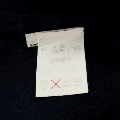 【中古】オリアン ORIAN リネン ボタンダウンワンピースカラー カジュアルシャツ ネイビー【サイズS】【 状態ランクC 】【 メンズ 】