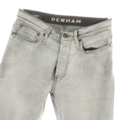 【中古】デンハム DENHAM ストレッチ コットン 5ポケットパンツ グレー【 46 】【 状態ランクB 】【 メンズ 】