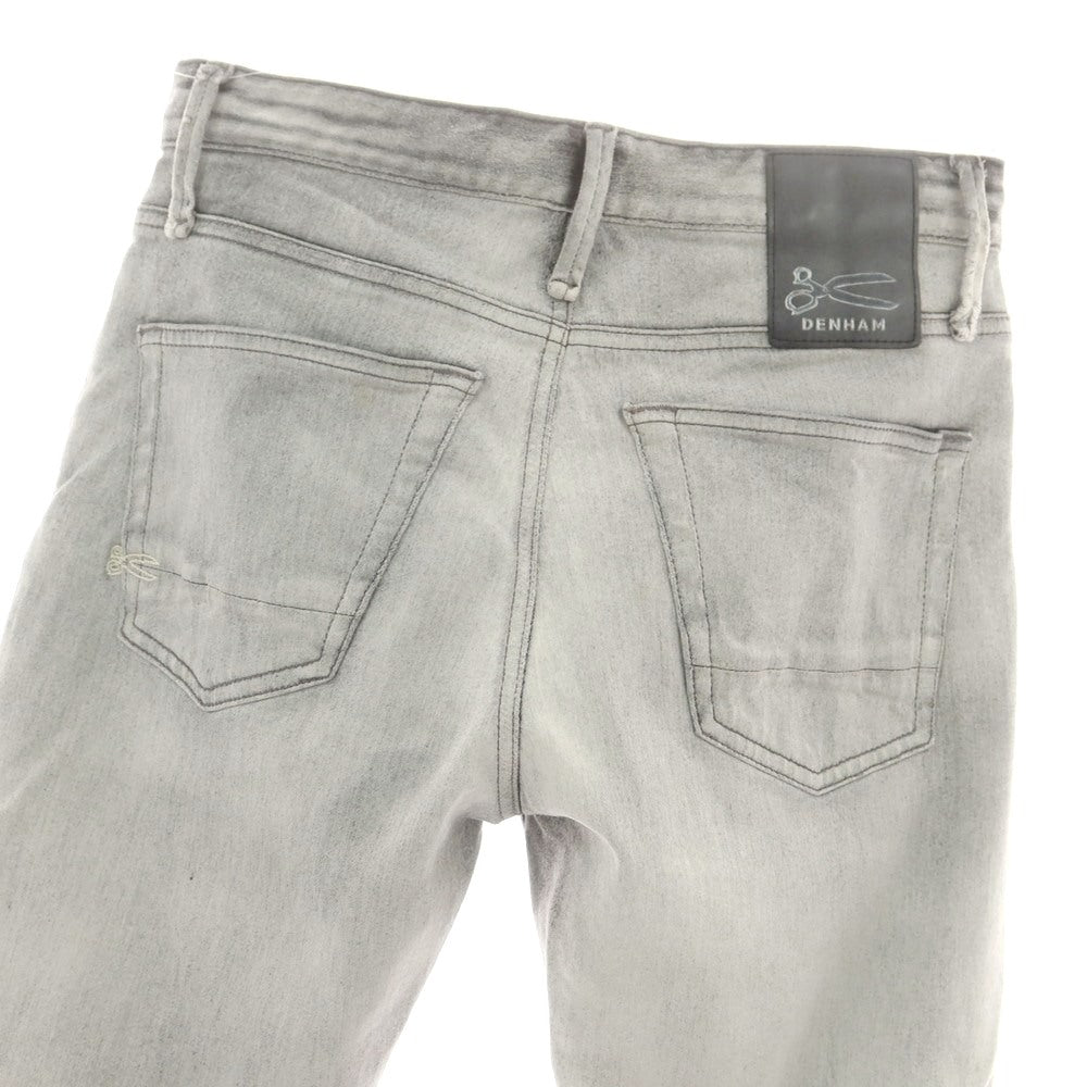 【中古】デンハム DENHAM ストレッチ コットン 5ポケットパンツ グレー【サイズ46】【 状態ランクB 】【 メンズ 】 [CPD]