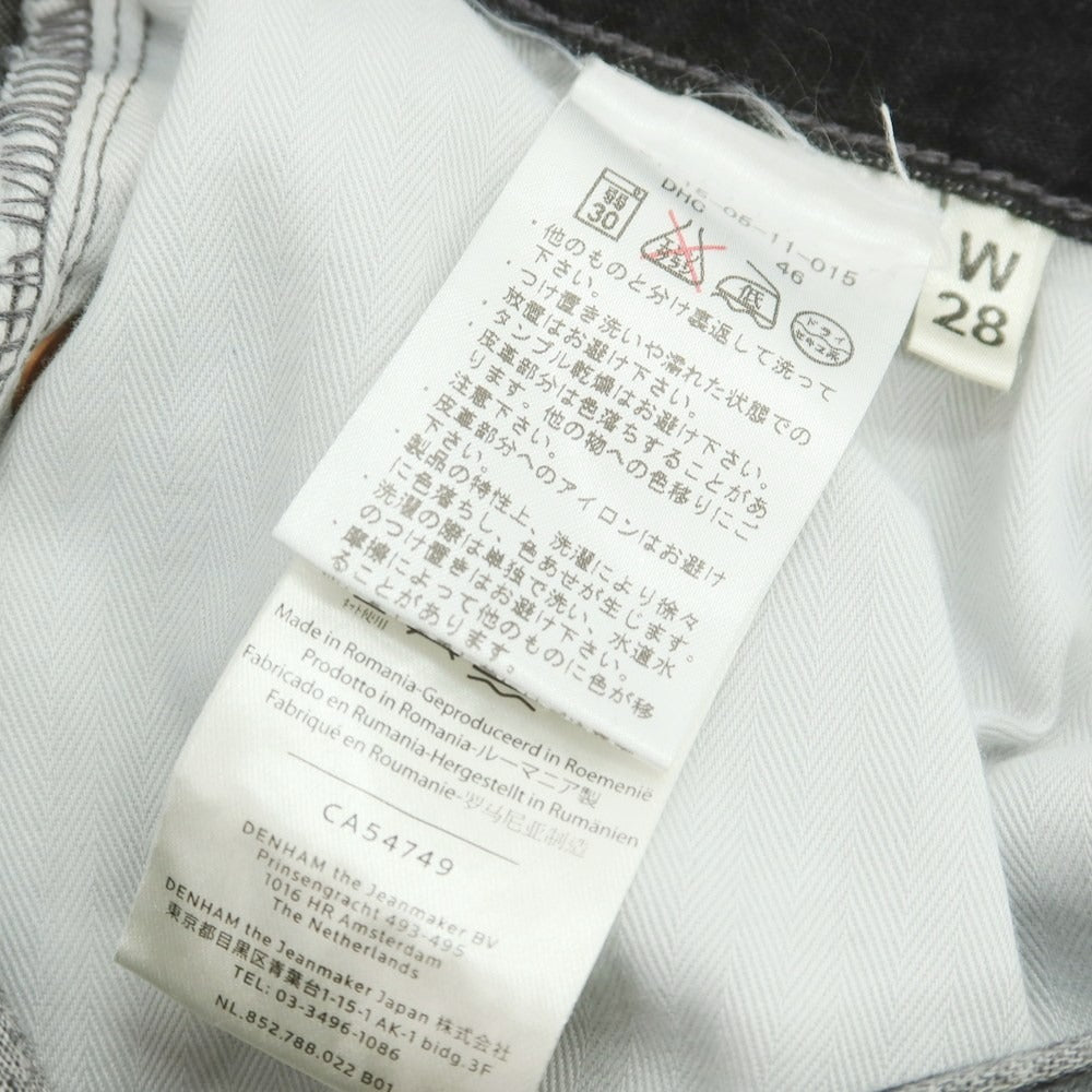 【中古】デンハム DENHAM ストレッチ コットン 5ポケットパンツ グレー【サイズ46】【 状態ランクB 】【 メンズ 】 [CPD]