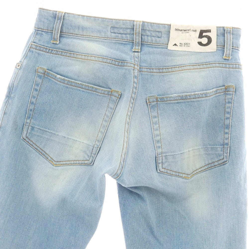 【中古】デパートメントファイブ Department5 ストレッチ コットン ジーンズ デニムパンツ ライトブルー【サイズ29】【 状態ランクB 】【 メンズ 】 [CPD]