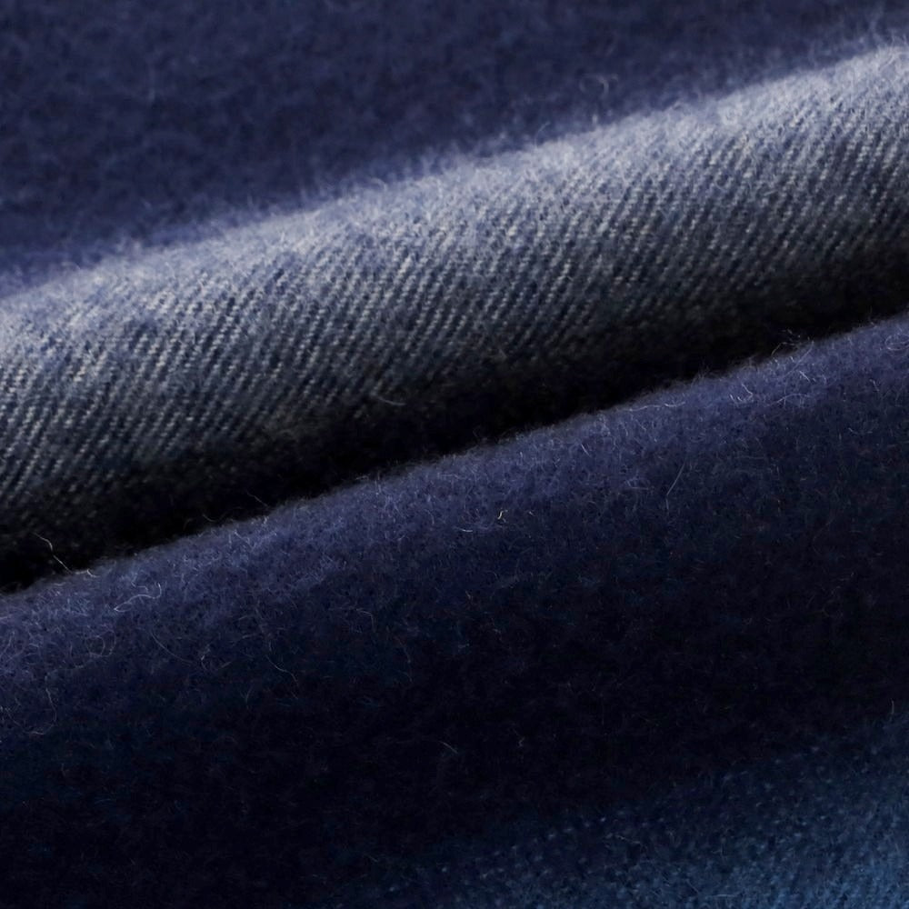 【中古】コーチ COACH カシミヤ ボーダー マフラー ネイビーxブルー【 状態ランクB 】【 メンズ 】