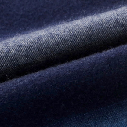 【中古】コーチ COACH カシミヤ ボーダー マフラー ネイビーxブルー【 状態ランクB 】【 メンズ 】