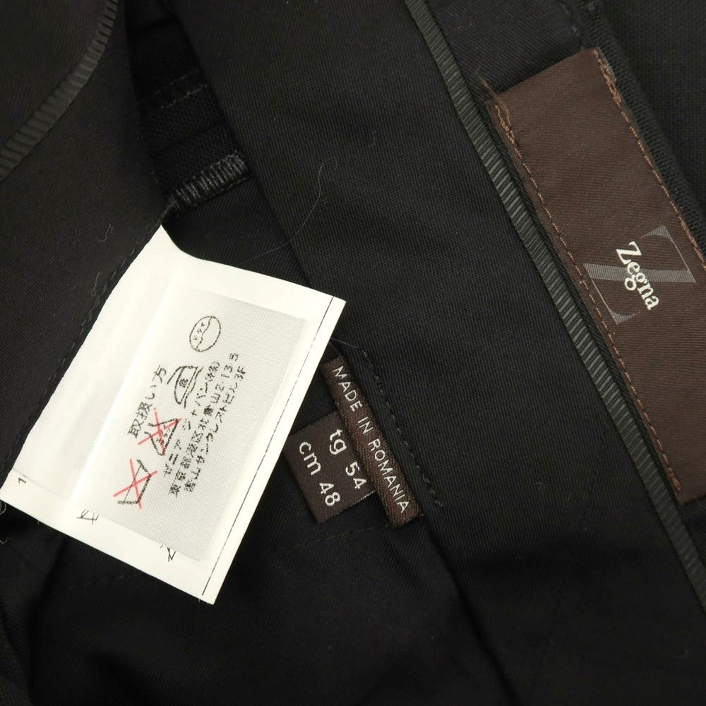【中古】ジーゼニア Z Zegna ウール ドレススラックスパンツ ブラック【サイズ54】【 状態ランクA 】【 メンズ 】