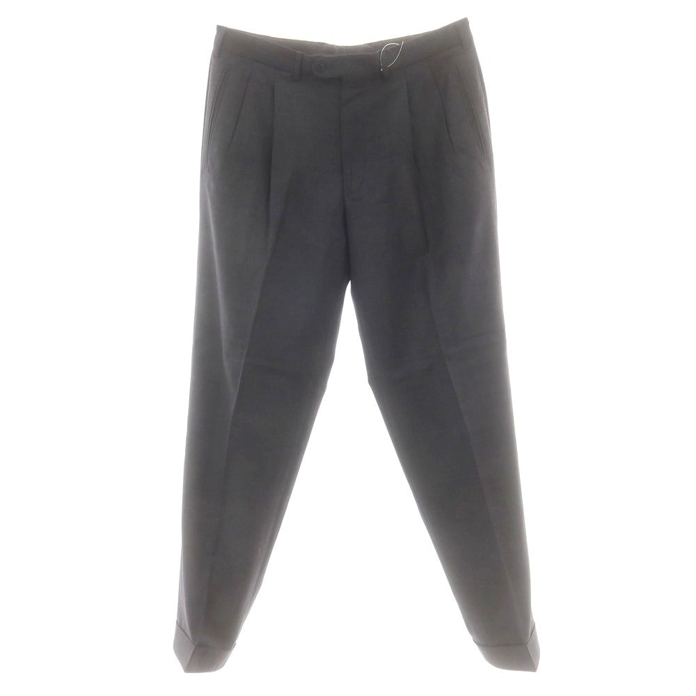 【中古】エルメネジルドゼニア Ermenegildo Zegna SUPER100’S ウール ドレススラックスパンツ チャコール【 52 】【 状態ランクC 】【 メンズ 】