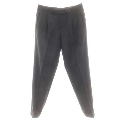 【中古】エルメネジルドゼニア Ermenegildo Zegna SUPER100’S ウール ドレススラックスパンツ チャコール【 52 】【 状態ランクC 】【 メンズ 】