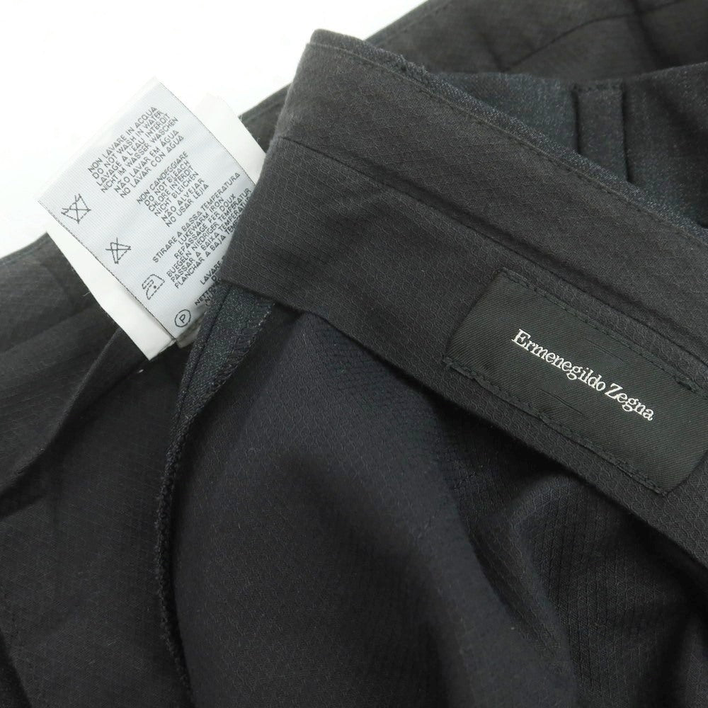 【中古】エルメネジルドゼニア Ermenegildo Zegna ウール ドレススラックスパンツ チャコール【 54 】【 状態ランクC 】【 メンズ 】