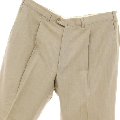 【中古】エルメネジルドゼニア Ermenegildo Zegna ウールコットン ドレススラックスパンツ ベージュ【サイズ54】【 状態ランクC 】【 メンズ 】