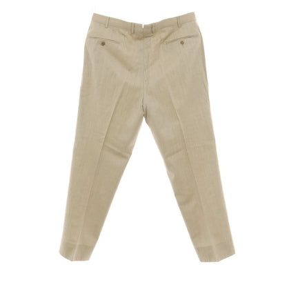 【中古】エルメネジルドゼニア Ermenegildo Zegna ウールコットン ドレススラックスパンツ ベージュ【サイズ54】【 状態ランクC 】【 メンズ 】