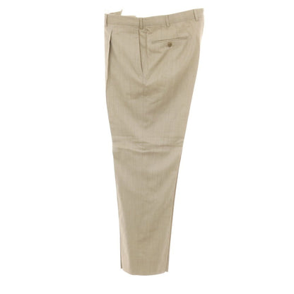 【中古】エルメネジルドゼニア Ermenegildo Zegna ウールコットン ドレススラックスパンツ ベージュ【サイズ54】【 状態ランクC 】【 メンズ 】