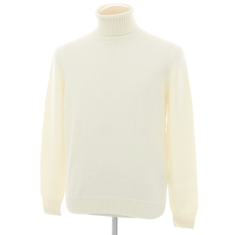 【中古】ドルモア DRUMOHR ウール タートルネック プルオーバーニット アイボリー【 46 】【 状態ランクA 】【 メンズ 】