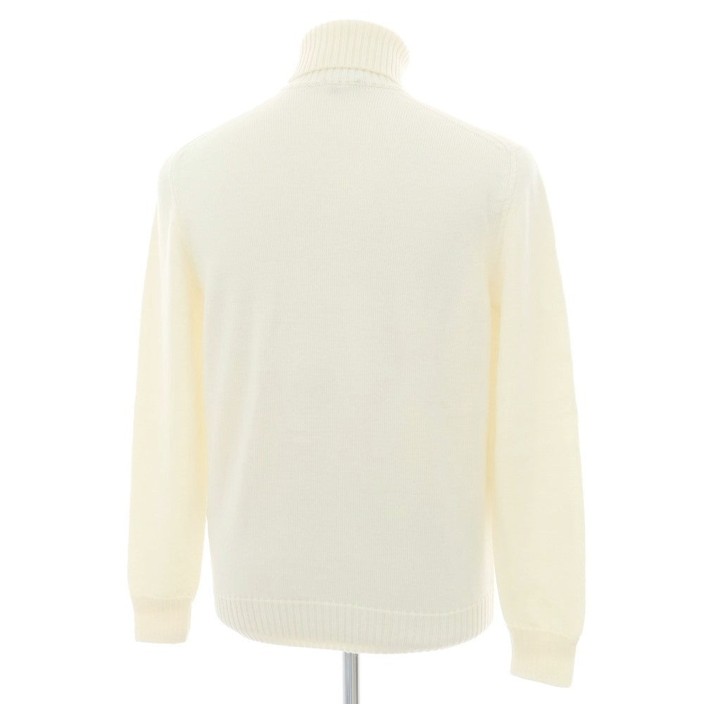 【中古】ドルモア DRUMOHR ウール タートルネック プルオーバーニット アイボリー【 46 】【 状態ランクA 】【 メンズ 】