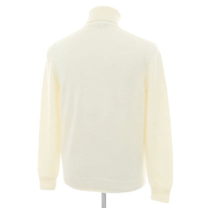 【中古】ドルモア DRUMOHR ウール タートルネック プルオーバーニット アイボリー【 46 】【 状態ランクA 】【 メンズ 】