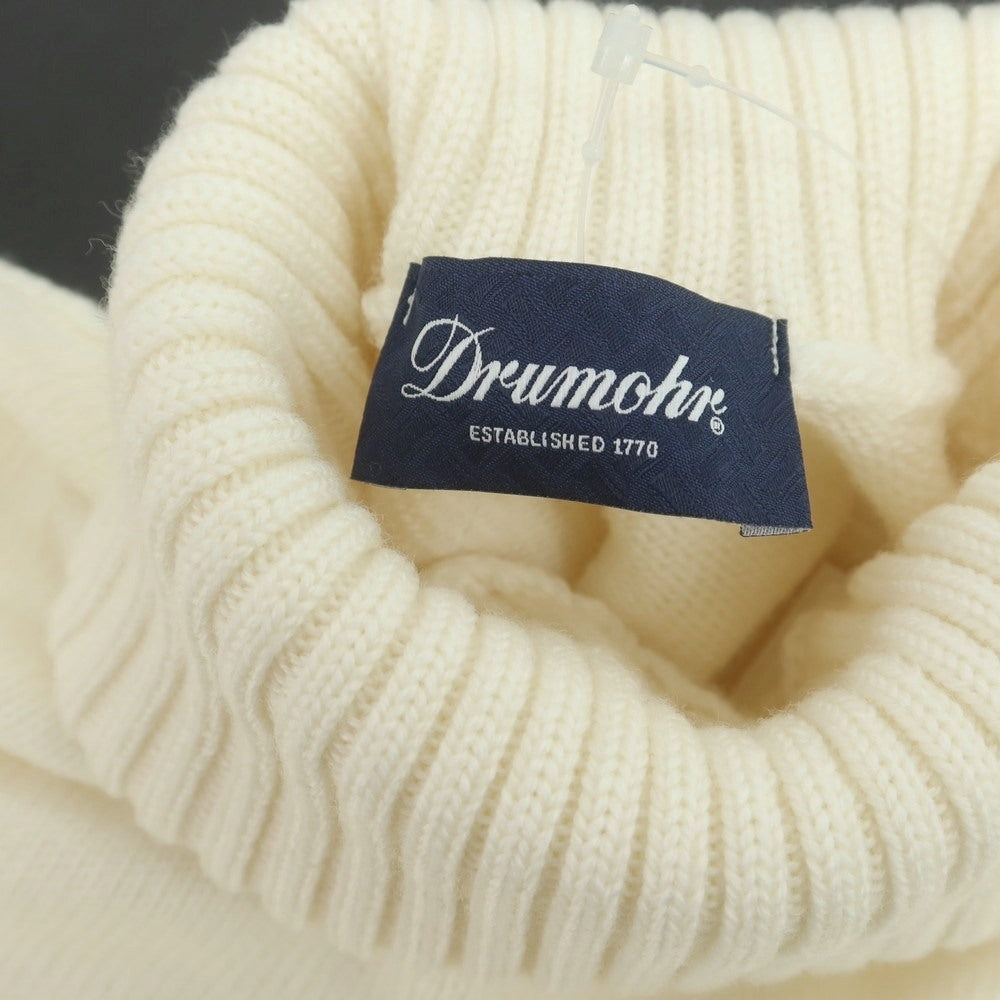 【中古】ドルモア DRUMOHR ウール タートルネック プルオーバーニット アイボリー【 46 】【 状態ランクA 】【 メンズ 】