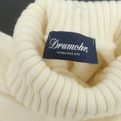 【中古】ドルモア DRUMOHR ウール タートルネック プルオーバーニット アイボリー【 46 】【 状態ランクA 】【 メンズ 】