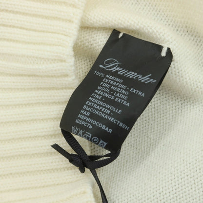 【中古】ドルモア DRUMOHR ウール タートルネック プルオーバーニット アイボリー【 46 】【 状態ランクA 】【 メンズ 】