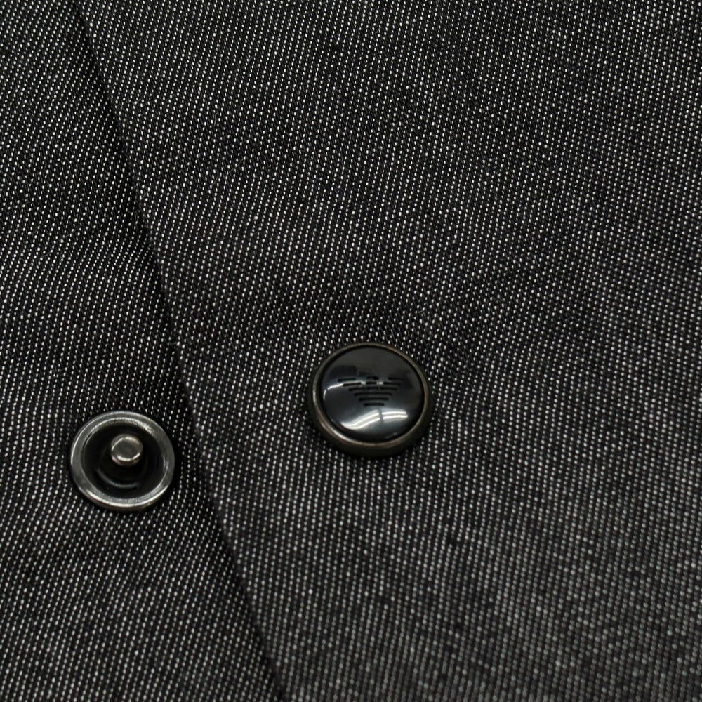 【中古】エンポリオ アルマーニ EMPORIO ARMANI コットン オーバーフィット 半袖シャツ ブラックxネオングリーン【サイズS】【 状態ランクB 】【 メンズ 】