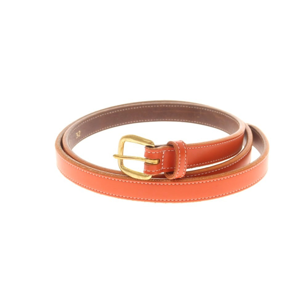 【中古】トリーレザー TORY LEATHER ブライドルレザー ベルト オレンジ【 32 】【 状態ランクC 】【 メンズ 】