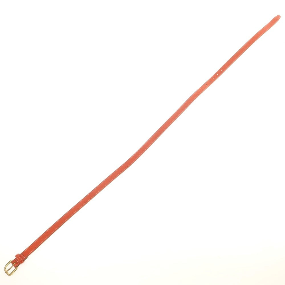 【中古】トリーレザー TORY LEATHER ブライドルレザー ベルト オレンジ【 32 】【 状態ランクC 】【 メンズ 】