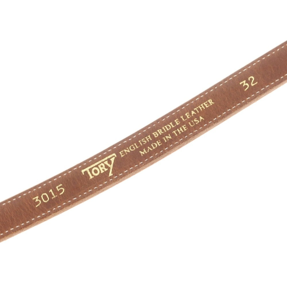 【中古】トリーレザー TORY LEATHER ブライドルレザー ベルト オレンジ【 32 】【 状態ランクC 】【 メンズ 】