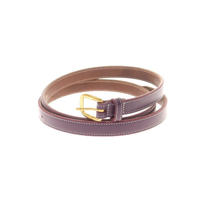 【中古】トリーレザー TORY LEATHER ブライドルレザー ベルト パープル【 34 】【 状態ランクC 】【 メンズ 】