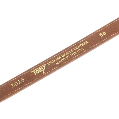 【中古】トリーレザー TORY LEATHER ブライドルレザー ベルト パープル【 34 】【 状態ランクC 】【 メンズ 】
