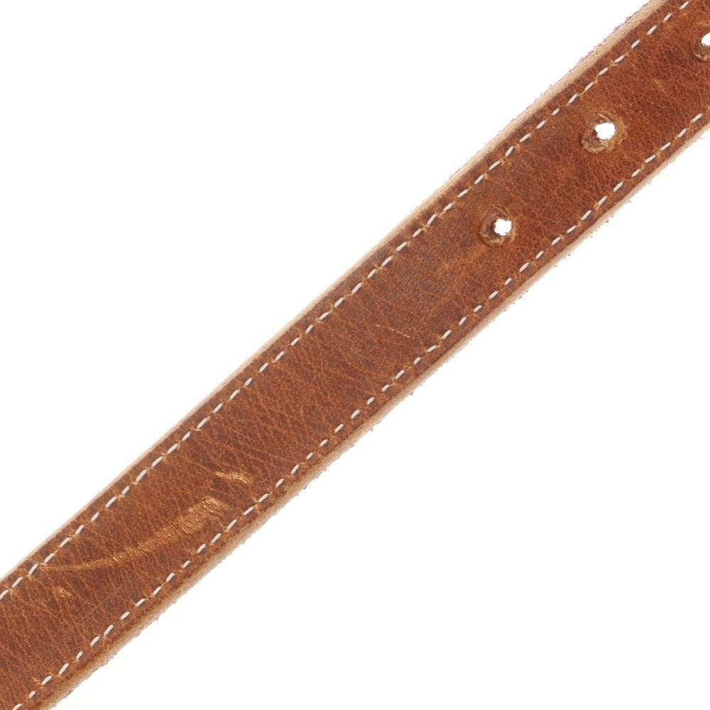 【中古】トリーレザー TORY LEATHER ブライドルレザー ベルト パープル【 サイズ34 】【 状態ランクC 】【 メンズ 】 [APD]
