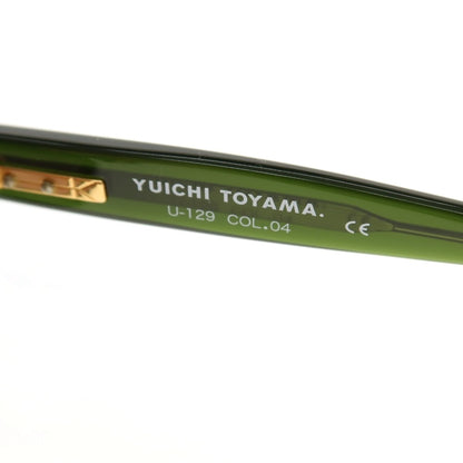 【中古】ユウイチ トヤマ YUICHI TOYAMA U-129 DFW セルフレーム クラウンパント サングラス ダークグリーンxゴールド【サイズ46□23 148】【 状態ランクA 】【 メンズ 】