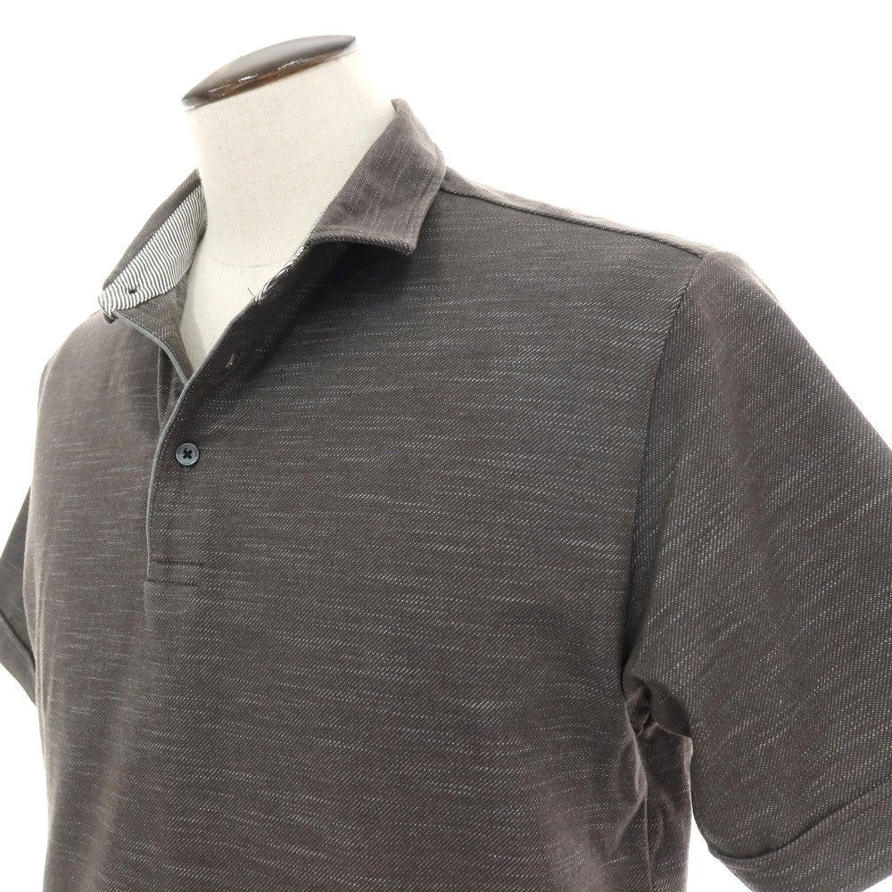 【中古】ア デイ イン ザ ライフ ユナイテッドアローズ a day in the life united arrows コットンポリエステルポリウレタン 半袖ポロシャツ グレーブラウン【サイズXL】【 状態ランクB 】【 メンズ 】