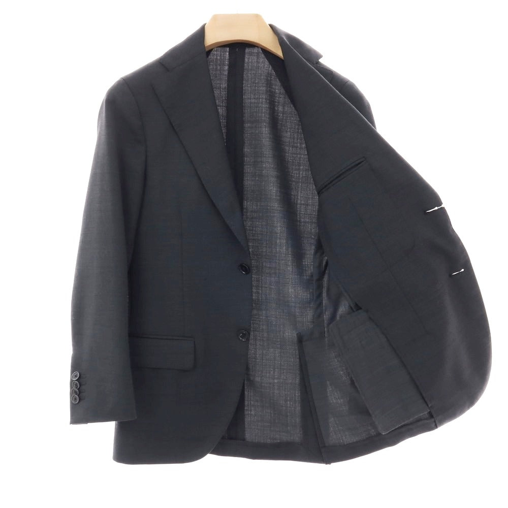 【中古】ラルディーニ LARDINI ポリエステルウール 3つボタンスーツ チャコールグレー【サイズ42】【 状態ランクA 】【 メンズ 】 [DPD]