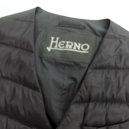 【中古】ヘルノ Herno ナイロン ダブル ダウンベスト グレー【 42 】【 状態ランクB 】【 メンズ 】