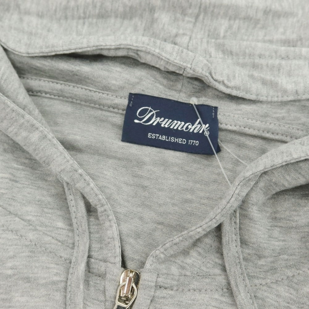 【中古】ドルモア DRUMOHR コットン ダブルジップ パーカー グレー【 S 】【 状態ランクB 】【 メンズ 】