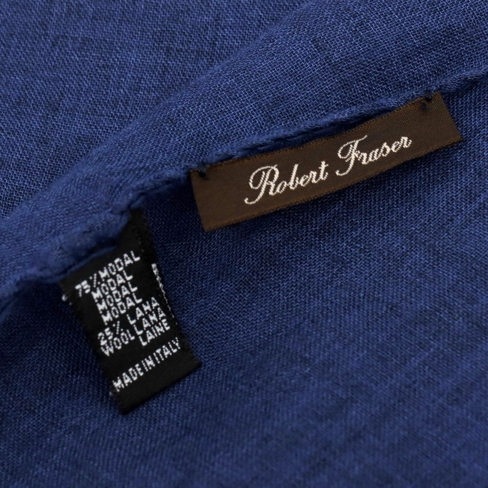 【中古】ロバート フレイザー ROBERT FRASER モダールウール ストール ネイビー【 状態ランクB 】【 メンズ 】 [EPD]
