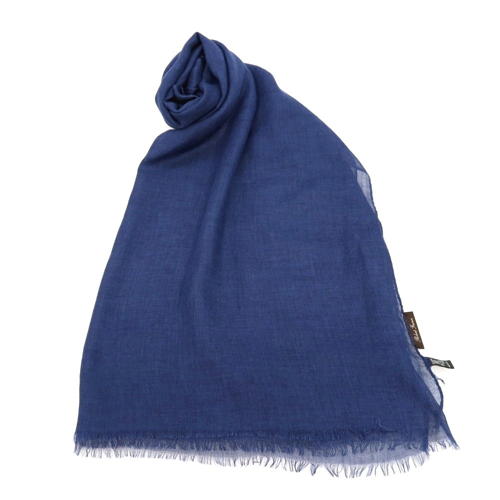 【中古】ロバート フレイザー ROBERT FRASER モダールウール ストール ネイビー【 状態ランクB 】【 メンズ 】