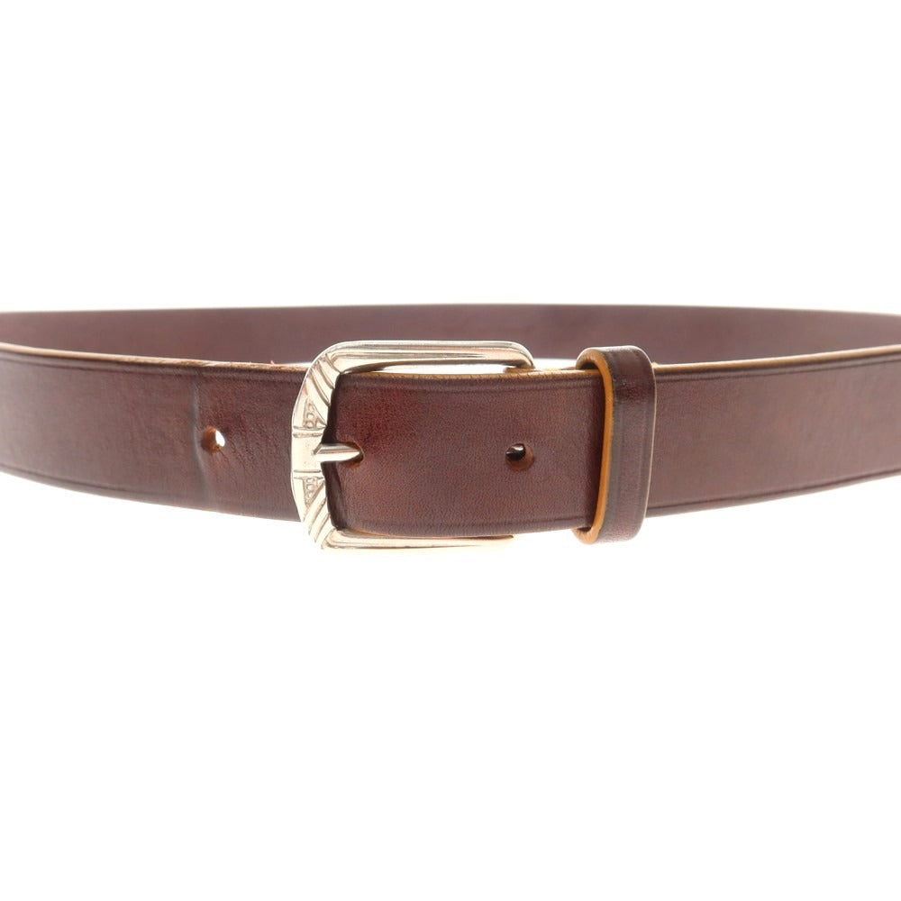 【中古】イルミーチョ il micio レザー ベルト ブラウン【 80 】【 状態ランクB 】【 メンズ 】