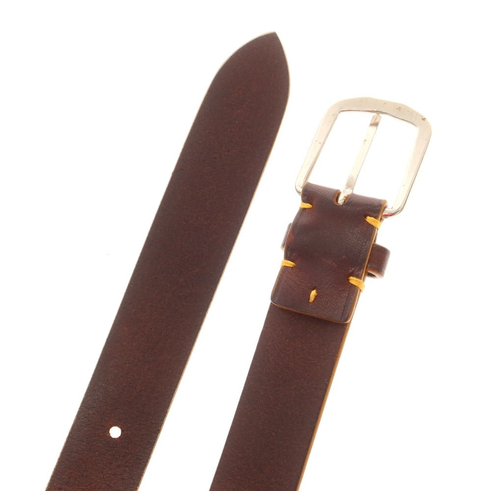 【中古】イルミーチョ il micio レザー ベルト ブラウン【 80 】【 状態ランクB 】【 メンズ 】