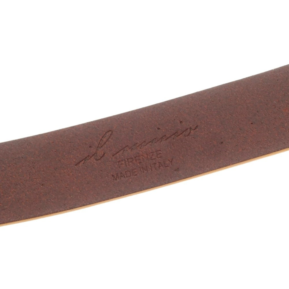 【中古】イルミーチョ il micio レザー ベルト ブラウン【 80 】【 状態ランクB 】【 メンズ 】