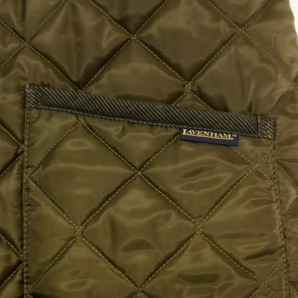 【中古】ラベンハム LAVENHAM ポリエステル キルティングブルゾン オリーブ【 M 】【 状態ランクB 】【 メンズ 】