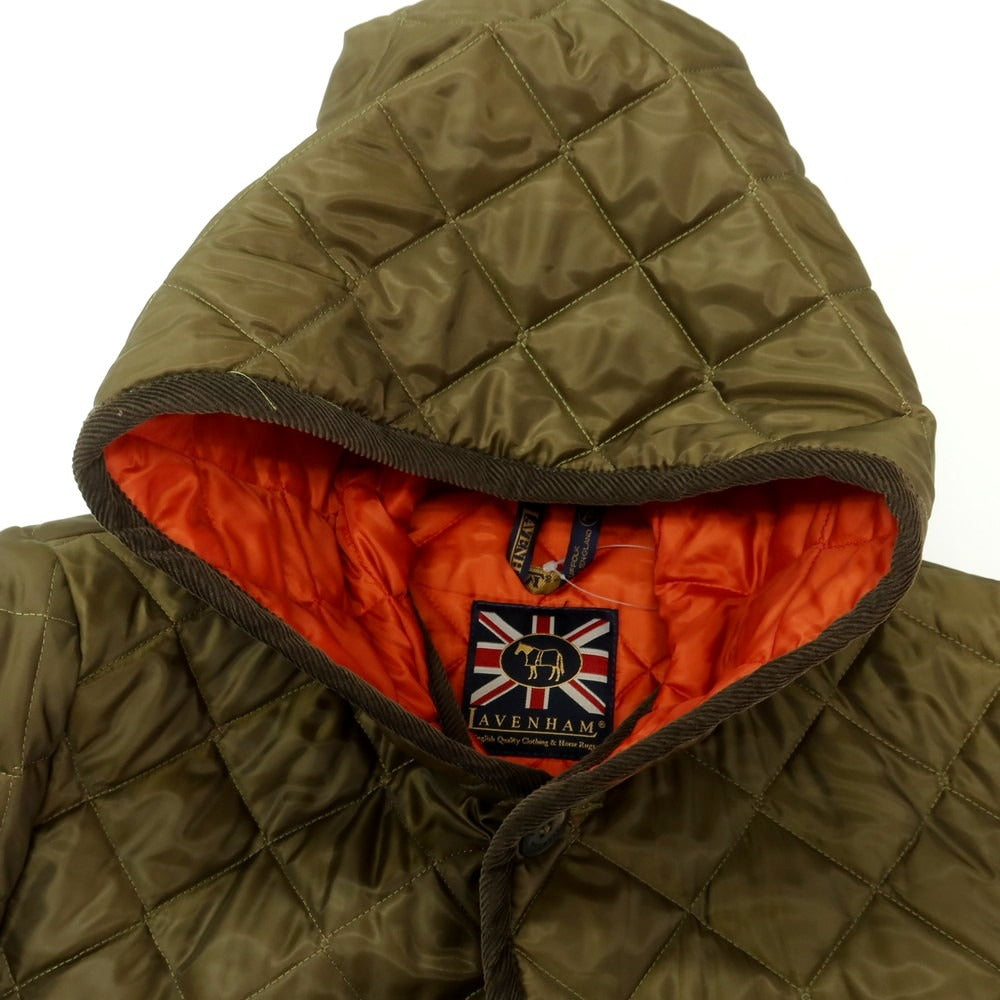 【中古】ラベンハム LAVENHAM ポリエステル キルティングブルゾン オリーブ【 M 】【 状態ランクB 】【 メンズ 】
