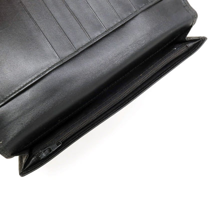 【中古】クリスチャンディオール Christian Dior レザー 二つ折り 長財布 ブラック【 状態ランクC 】【 メンズ 】