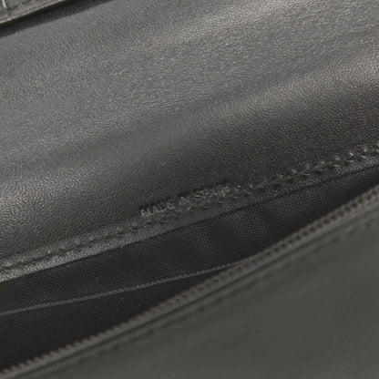 【中古】クリスチャンディオール Christian Dior レザー 二つ折り 長財布 ブラック【 状態ランクC 】【 メンズ 】