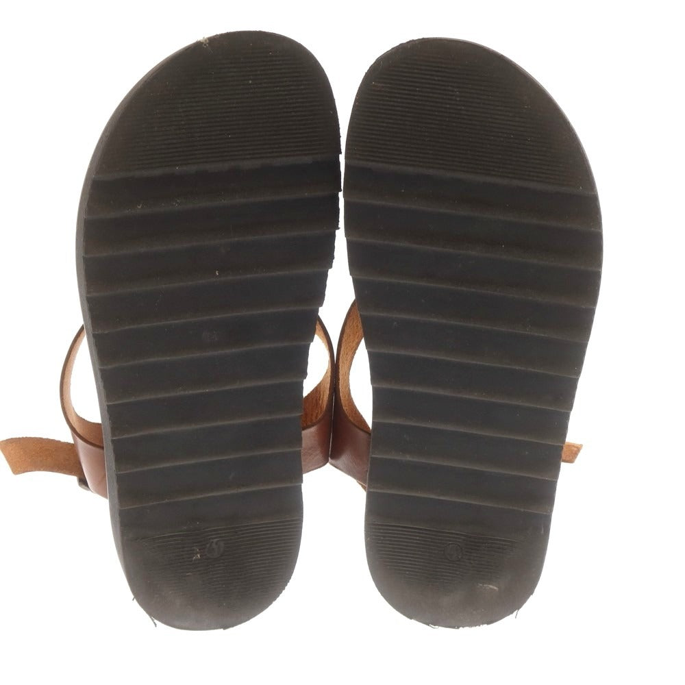 【中古】ゼウス ZEUS レザー サンダル ブラウン【 41 】【 状態ランクC 】【 メンズ 】