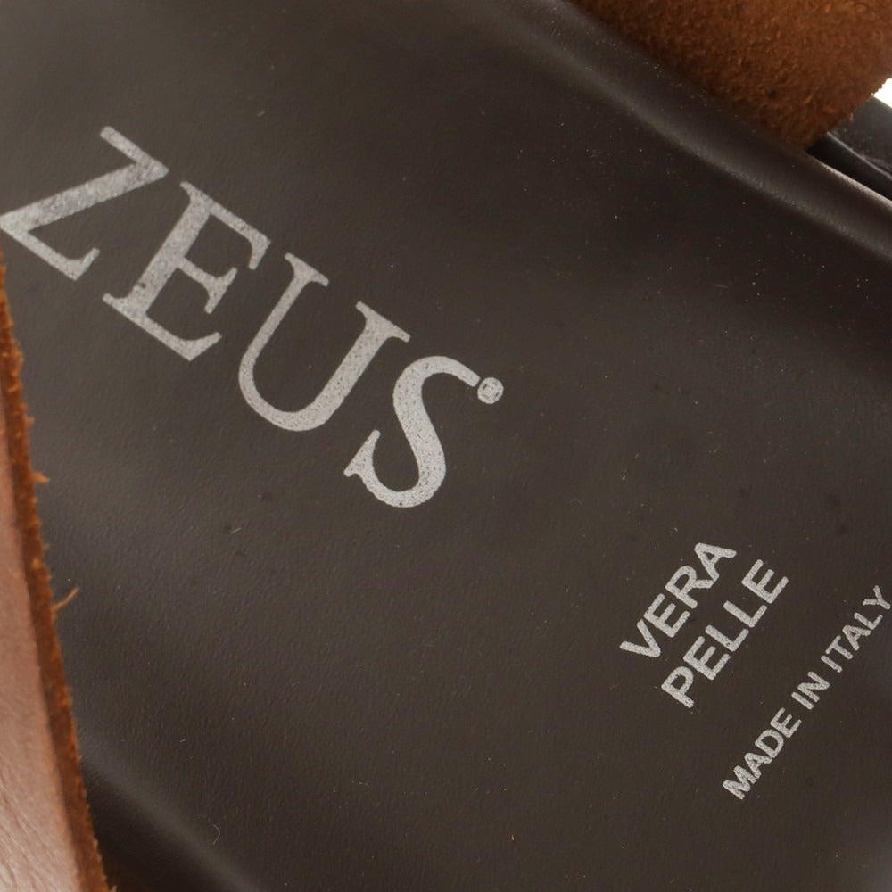 【中古】ゼウス ZEUS レザー サンダル ブラウン【 41 】【 状態ランクC 】【 メンズ 】